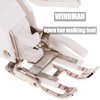 Windman Open Toe Walking Foot with Guide for Brother Singer Janome Sewing Machines Quilting Open Toe Even Feed Walking Foot for Stitching Stripes Plaids Multiple Layers Fabrics