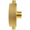 NOVINO Fire Hydrant Hose Adapter 2-1/2" NST/NH Female x 3/4" GHT Male, Brass Fire Hydrant Adapter Fire Equipment Hydrant to Garden Hose Adapter