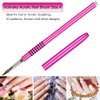 LEQ 1Pcs Kolinsky Acrylic Nail Brush Size 4 Non-slip 3D Nail Art Brush Red