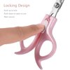 Ergonomic Safety-Lock Hair Scissor Set – Professional Precision Cutting & Thinning Shears with Secure Slide Lock for Children and Adult - Pink