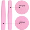 20Pcs Nail Buffers 100/180 Sanding Blocks Sponge Buffing File for Acrylic Natural Gel Nails, Pink