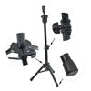 YTBYT Mini Wig Head Stand Tripod Adjustable Mannequin Head Stand Wig Stand for Mannequin Heads Training Heads and Canvas Block Head