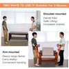 HQQNUO Moving Straps, 2-Person Shoulder Lifting and Moving System for Appliances, Furniture, Mattresses or Heavy Objects up to 800 Pounds (Orange)