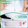 CHARMOUNT Drawstring 4 Gallon Trash Bags, Small Garbage Bags, Unscented Trash Can Liner, 60 Count