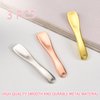 LUTQ Metal Makeup Spatula Tool - Spatula for Skincare, Cosmetic Scoop for Creams, Lotions, Masks - Makeup Spatula in Rose Gold, Silver and Gold Colors