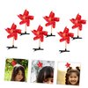DOITOOL 20 Pcs Windmill Hairpin Pinwheel Hair Bows Sprout Clips Pinwheel Hair Clip Chinese Style Hair Clips Hair Claw Clips Hairclips Small Windmill Hair Clips Child Metal China Christmas