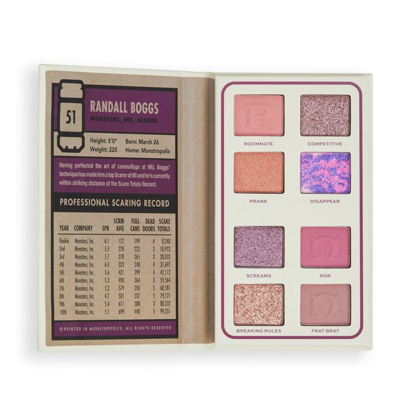Revolution x Monsters University Randall Scare Card Eyeshadow Palette 8 x 0.01 oz (0.55g), Affection