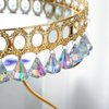 12pcs 38mm Crystal Faceted Prism Suncatcher Window Hanging AB Colored Crystals Diamond Prisms Christmas Ornament