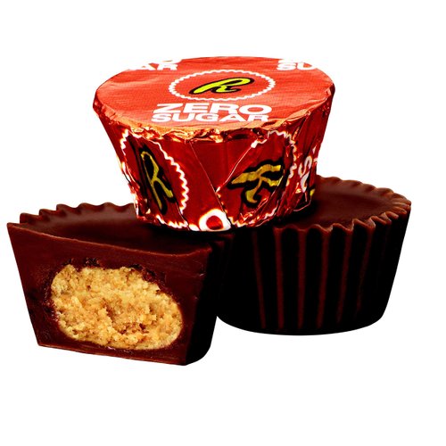 REESE'S Zero Sugar Miniatures Milk Chocolate Peanut Butter Cups Candy, Individually Wrapped, 3 oz Bag