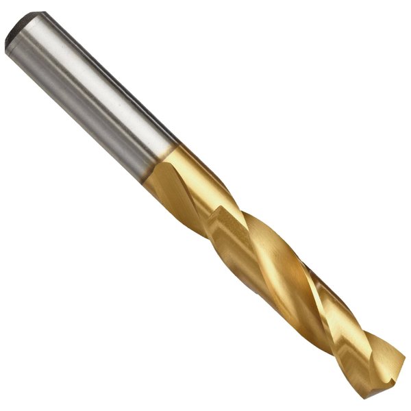 YG-1 D4146 High Speed Steel Screw Machine Drill Bit, TiN Finish, Straight Shank, Slow Spiral, 135 Degree, 1/8" Diameter x 1-7/8" Length (Pack of 5)