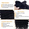 Luxvogue Human Braiding Hair 100g 16 Inch Deep Water Wave Bulk Human Hair for Braiding No Weft 10A Brazilian Virgin Curly Human Hair Extensions for Boho Braids