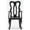 Classics by Handley Dollhouse Miniature Arm Chair, Black