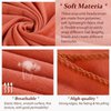 XTREND 1 Piece Women's Turban Stretch Head Wrap Fashion Headband Long Hair Scarf Wrap Solid Color Soft Urban Breathable Turban Tie for Women Girls (Orange)
