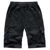 VtuAOL Men's Cargo Shorts Elastic Waist Casual Cotton Shorts with Multi Pockets Beige Asian 6XL/US 38