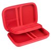 Nylon Hard Shell James Diabetes Compact Case for Glucose Meter Test Strips Lancing Device. (Red)