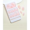 StarzeniYi Square Press on Nails,Press on Nails Medium, Reusable Artificial Fake Nails, Full Cover False Nails for Women(Gradient Pink）
