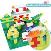 ekuzi Classic Building Bricks 399 Pieces High Bulk Building Blocks & 2 PCS of Base Plate, Building Blocks Box Set Compatible with Lego Classic
