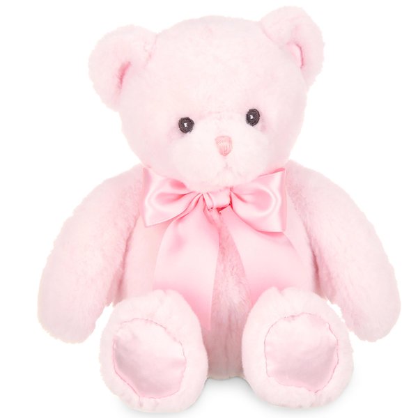 Bearington Baby Pink Teddy Bear Plush, 10 Inch Stuffed Animal for Girls