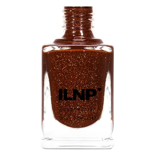 ILNP Spiced Cider - Warm Rustic Brown Holographic Jelly Nail Polish