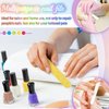 50 Pcs Glitter Nail File Colorful Nail Buffers Double Sided Emery Nail Filer Manicure and Pedicure Nail File Strips Pedicure Tools for Women Girls Shaping Smoothing Toenails and Fingernails, 5 Colors