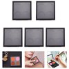 Lurrose Metal Tray 5 Pcs Empty Magnetic Makeup Containers Eyeshadow Plates with 4Grids Cosmetics Storage Organizer for Eyeshadow Lipstick Blush Powder Pigment Makeup Pallet