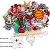 60pcs Random Assorted Styles Embroidered Iron on Patches, DIY Sew Applique Repair Patch Iron on/Sew on Patches for Backpacks,Pants,Clothes,Jeans,Jackets,Hat