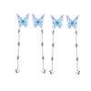 Leadigol 4 Pair Tassel Butterfly Hair Clips,Yarn Butterfly Hairpins Elegant Metal Tassel Long Hair Clips for Women