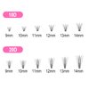 Fenshine Cluster Lashes Individual Lashes Wide Stem 0.07D 10D/20D Curl Mix 9-14mm Length DIY Eyelash Extension Individual Soft False Lashes for Personal Use at Home