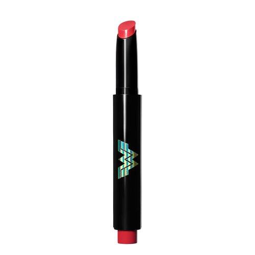 Revlon x WW84 Wonder Woman Kiss Melting Shine Lipstick, Moisturizing Non-Sticky Lipcolor with Coconut Oil and Shea Butter, in Red, 001 Courageous, 0.64 oz