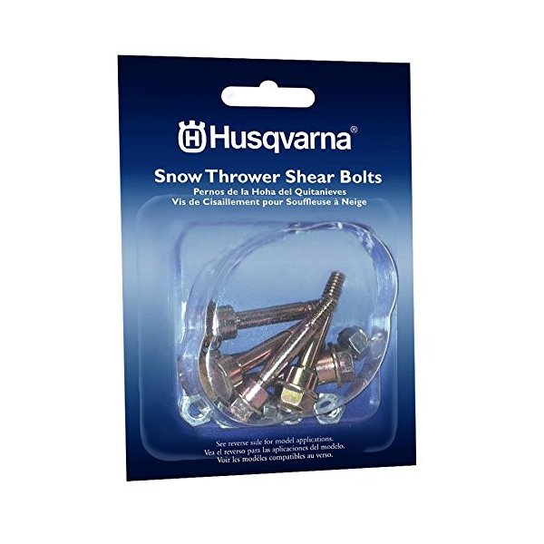 Husqvarna Shear Bolts & Nuts Kit for 2 Stage Snow Blowers/Throwers (6 Pack) 570XP, 575XP, 576XP/ 580790401, 588077502, 539976978, 595086601