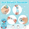 Squishy Penguin Stress Balls for Adults (Blue) Penguin Squishy Toys for Kids, Penguin Malt Sugar Ball Sensory Fidget Toy, Slow Rise Squishy Sugar Stress Ball, Animal Squeeze Toy, Party Favors for Kids