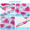 Viyuse 2pcs Cloth Diaper Wet Dry Bags Washable Waterproof Two Zippered Pockets Double Infant Stroller Travel Beach Pool Gym Bag for Swimsuits & Wet Clothes (Lemon+Watermelon)