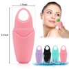 Small Ice Roller for Face and Eye, Ice Face Roller Facial Beauty Ice Roller Skin Care Tools, Ice Facial Roller Gua Sha Face Massage, Silicone Ice Mould for Face Beauty Remove Fine Lines (Purple)
