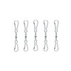 LGEGE Accessories for Wind Spinner, 5 PCS Smooth Spinning Dual Clip Swivels Wind Spinner Hangers Spiral Tails Twisters Wind Socks, for Spinning Windsocks, Kites, Flower Pots, Bird Feeders, Flags