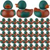 PullCrease Rubber Duck 2 Inch Duck Bath Toy Floating Rubber Ducky Adorable Rubber Duck Party Supplies for Ducky Birthday Party Gift Nature Birds Lovers Duck Hunting Decoration(48 Pcs,Mallard)