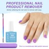 Gel Nail Polish Remover For Nails with Cuticle Pusher & Nail File Buffer, Gel Nail Remover, Quick & Easy Remove Gel Polish In 2-3 Mins, No Soaking or Wrapping