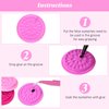 150 Pieces Eyelash Glue Holder False Lash Glue Holder Tray Eyelash Extension Glue Holder Pallet Pads, Multiple Colors