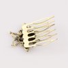 5 Pcs Vintage Hair Combs Alloy Hair Side Comb Clips Rhinestones Pearl Leaf Flower Honeybee Hair Comb Pin Clips Hair Accessories for Women and Girls