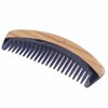 Breezelike Hair Comb - Wide Tooth Wooden Detangling Comb for Curly Hair - No Static Sandalwood Buffalo Horn Comb for Men and Women