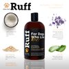 RUFF by Lillian Ruff Oatmeal Dog Shampoo | Sandalwood Amber | Professional Dog Shampoo With Aloe & Coconut Oil | Relieves Itching & Hot Spots | Moisturizing & Deodorizing | Safe for Puppies | USA Made