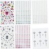Leadigol Rhinestone Stickers Heart Jewelry Stickers Festival Makeup Decoration Nail Art Decoration Disposable Diamond Decals