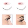 Premade Fans Eyelash Extensions 3D-D-0.07-15 Short Stem Premade Volume Eyelash Extensions 3D 5D 7D Volume Lash Extensions 9 to 20 mm Pre made Lash Fans C D Curl .07 .10(3D-D-0.07,15mm)