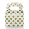 Food With Fashion Gold Candy Favor Box Set (36 Pack) - Striped, Chevron & Polka Dot Party Favor Treat Boxes