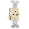 1876V-BOX Pack of 12 Arrow Heart Single Receptacles, 20 Amp, 250 Volt NEMA 6-20R, Commercial Grade, Side Wire, Nylon, Flush Mount, Electrical Outlet