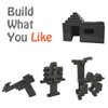HUIZDQ 200 Piece Classic Building Bricks, 2x4 Building Blocks STEM Creative Building Toys, Dark Grey