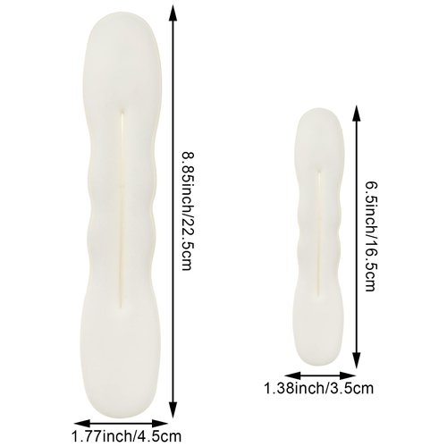 10 PCS Hair Bun Maker for Women Lazy Hair Curler Bun Clips Easy Magic Snap Roll Sponge Bun Donut Hair Maker for Women With Hair Ties (White)