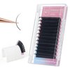 ANNAFRIS 16 Rows Volume Classic Eyelash Extension 0.15 C Curl 8-15mm Mix Matte Black Individual False Eye Lashes Extension Salon Use Natural Soft Fake Eyelashes Supplies (0.15 C, 8-15mm Mix)