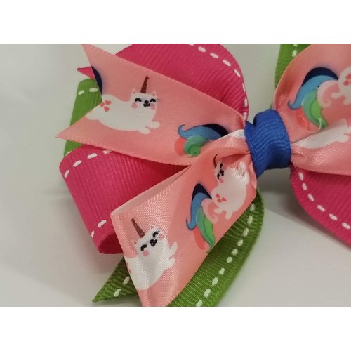 Unicorn Cats Hair Bow