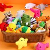 Sumind 42 Pcs Mini Plush Animals Toys Set, Cute Small Stuffed Animal Plush Keychain Decorations for Easter Themed Party Favors, Carnival Prizes, Classroom Rewards, Goodie Bags Filler (Cute Style)