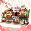 YILETKC Japanese Street View Kimono Shop Building Kits, 418 PCS Modular House Building Set Mini DIY Building Model Set, Architecture Modular Construction Set Gift for Adults and Teens